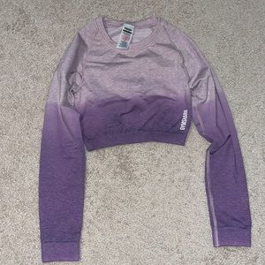 Gymshark crop too long sleeve